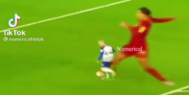 (Video) Giant Virgil van Dijk like you’ve never seen him before as he towers above the opposition in doctored highlight reel