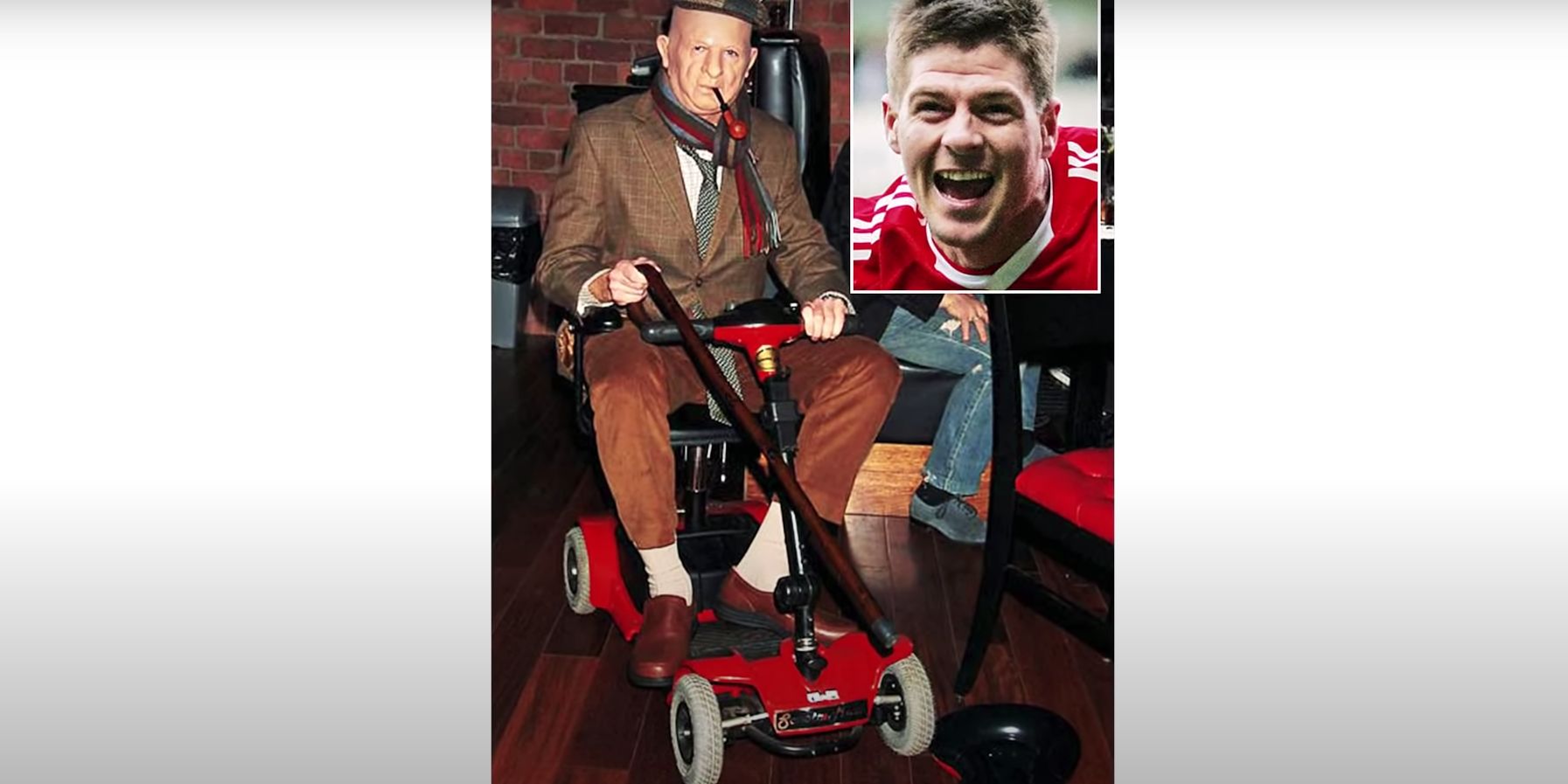 (Video) Steven Gerrard on his famous old man fancy dress costume for the Liverpool Christmas party