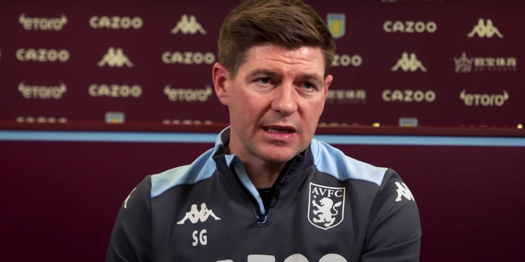 Steven Gerrard reveals his favourite meal after being asked a series of questions in Q&A