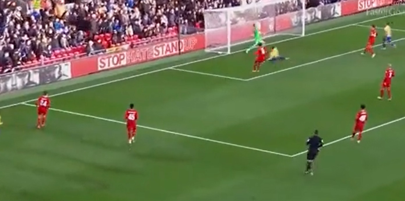 (Video) Liverpool go a goal behind in shock start to FA Cup clash with Shrewsbury Town
