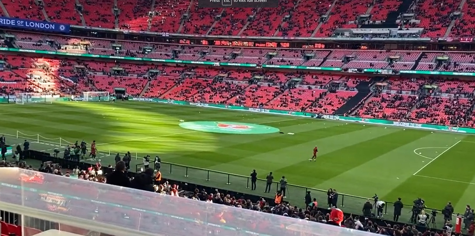 (Video) Watch Kelleher receive warm Wembley reception from Liverpool fans