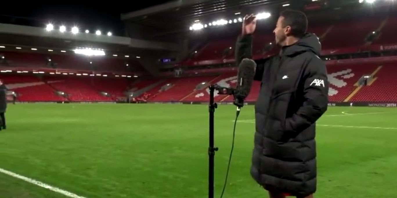 (Video) Microphone dramatically lowered for Thiago Alcantara after Virgil van Dijk’s interview is finished