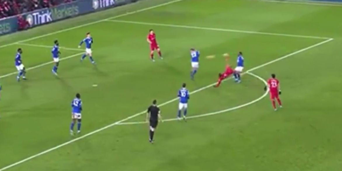 (Video) Thiago Alcantara’s acrobatic overhead kick attempt from the edge of the box vs. Leicester City