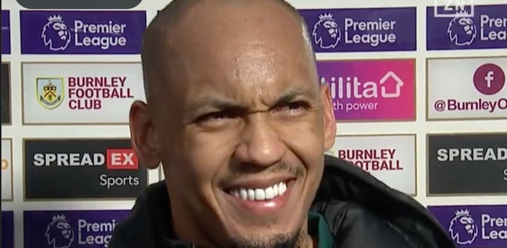 (Video) Fabinho’s hilarious reaction to reporter suggesting Burnley created ‘a lot of chances’