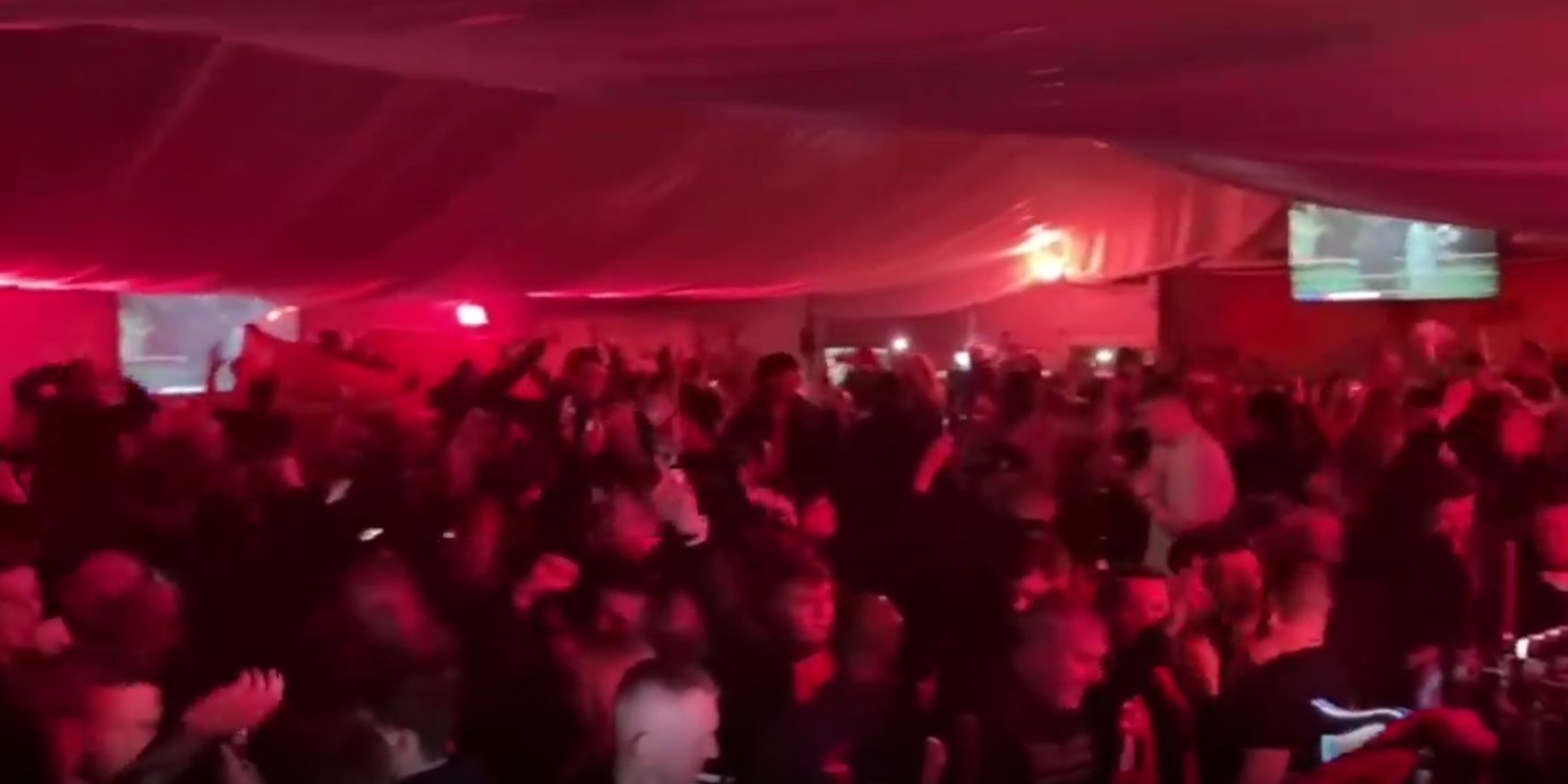 (Video) Anfield bar goes wild with a rendition of ‘Allez, Allez, Allez’ after Liverpool’s cup win is secured