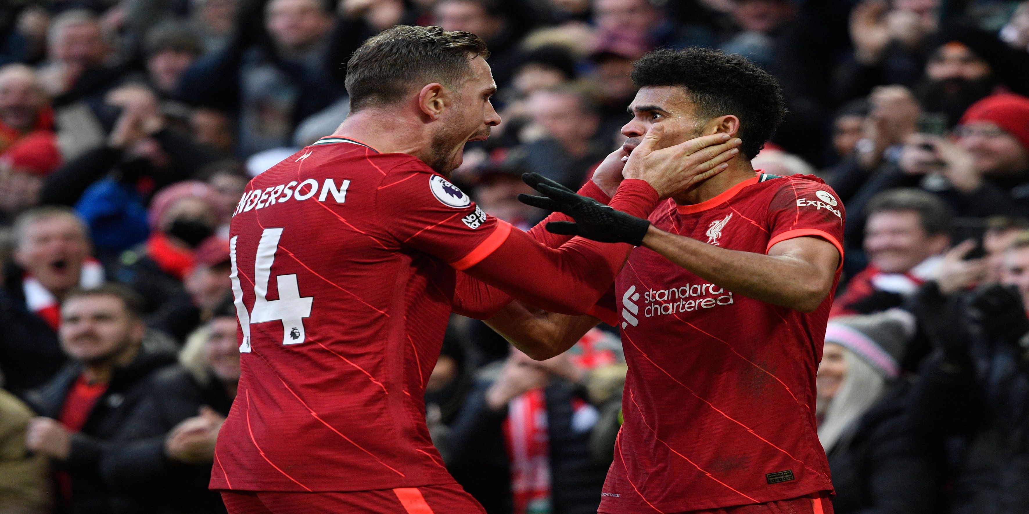James Milner sends Spanish message to Luis Diaz after Colombian nets his first goal for Liverpool