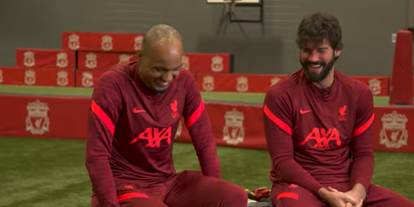 (Video) ‘Would you rather fight 10 duck-sized Joel Matips?’ – Hilarious scenario game has Alisson & Fabinho in giggles