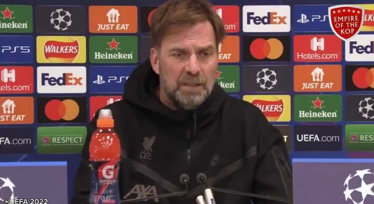 (Video) Jurgen Klopp previews Liverpool’s Champions League clash with Inter Milan and discusses the dangers of a two-goal lead