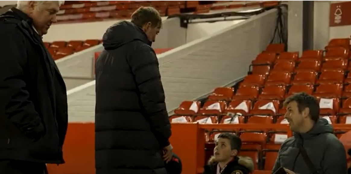 (Video) Klopp makes one young Liverpool supporter’s day giving him his match cap after Nottingham Forest win