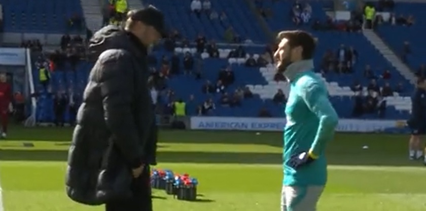 (Video) Watch what Klopp did when bumping into ex-Red Adam Lallana at Brighton