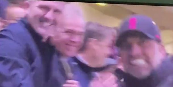 (Video) Preston North End’s manager joins Jurgen Klopp to celebrate Liverpool’s Carabao Cup victory