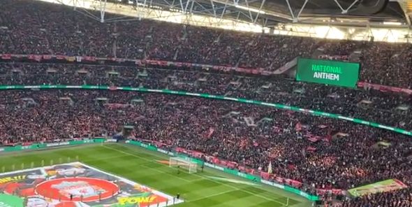 (Video) Chelsea supporter shares a video of the national anthem being booed and drowned out by ‘You’ll Never Walk Alone’