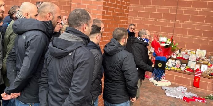 (Images) Inter Milan fans leave classy gesture at Anfield’s Hillsborough memorial before Champions League tie