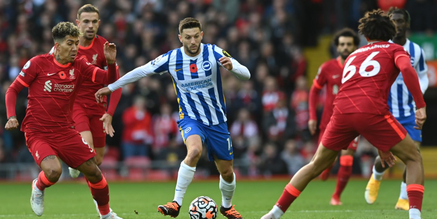 Adam Lallana’s ‘full belief’ that Brighton and Hove Albion can get a result against Liverpool