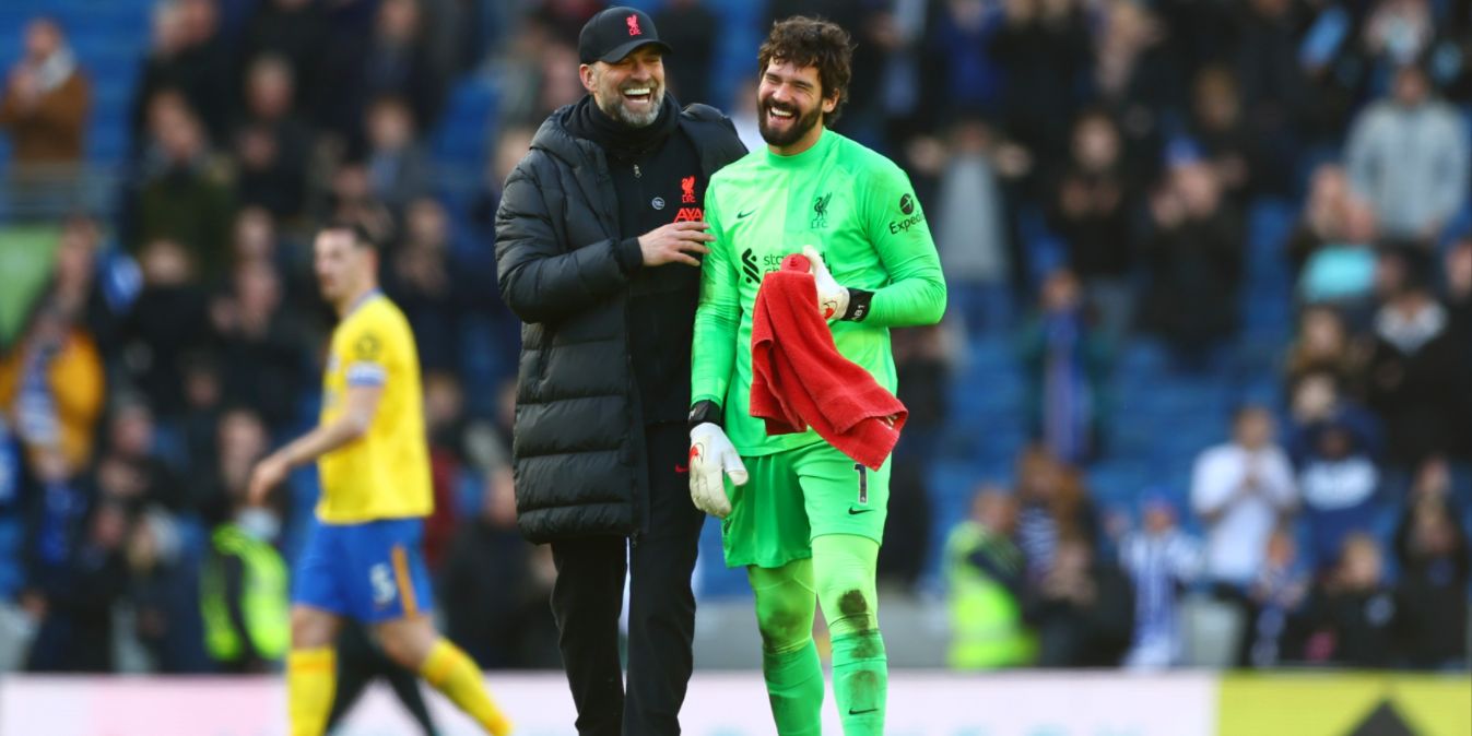 ‘Ali is a world-class goalie’ – Jurgen Klopp on Alisson Becker after his late save against Brighton and Hove Albion