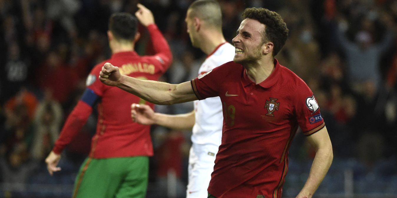 Diogo Jota sends a message to the Portuguese fans after helping secure a World Cup play-off final
