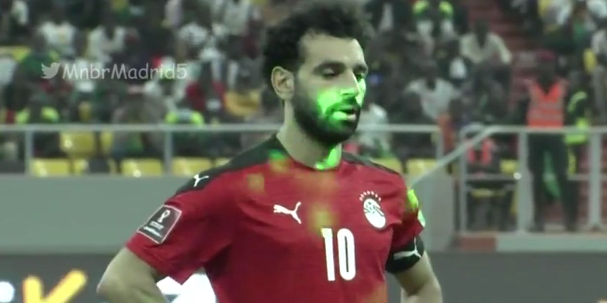 (Video) Mo Salah covered in green lasers as he misses his penalty and Egypt miss out on the World Cup