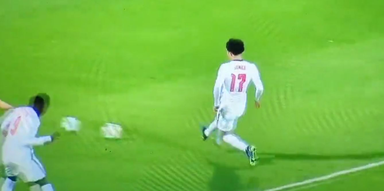 (Video) Curtis Jones calmly scores for England Under 21’s to put his side two ahead