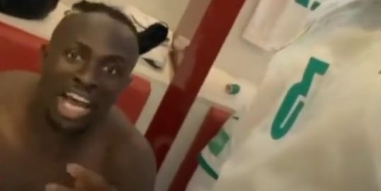 (Video) Sadio Mane partakes in Senegalese dressing room celebrations after they secure qualification to the World Cup