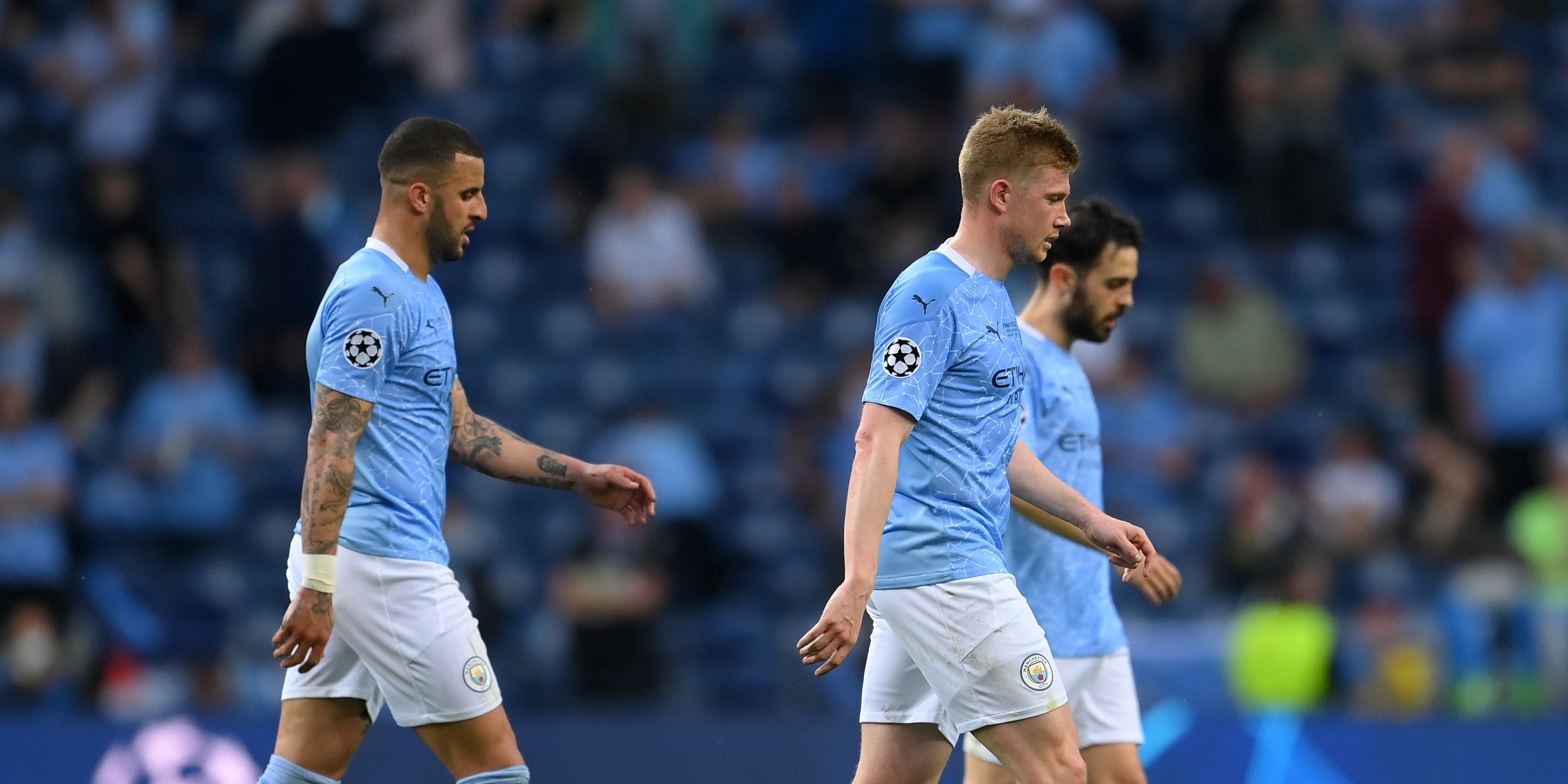 Second Man City star joins Kevin De Bruyne on injury list during Champions League tie