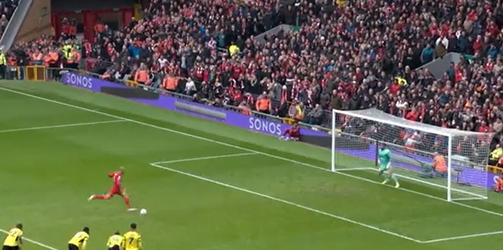 (Video) Fabinho seals three points for Liverpool with perfectly-placed bullet penalty