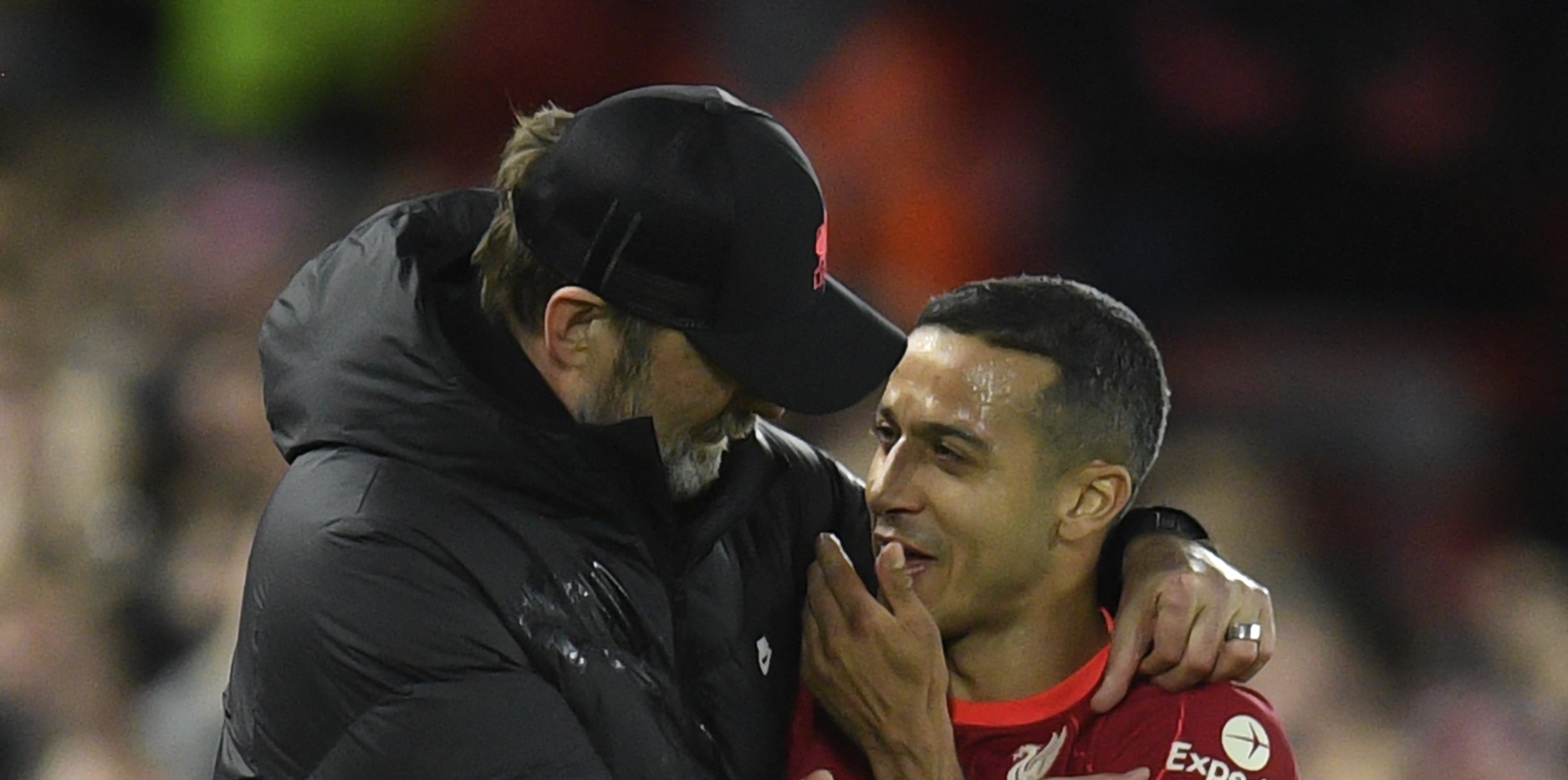 Klopp explains what he and Thiago laughed about on the touchline at full-time