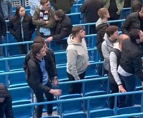 (Video) Man City fan appears to throw coin at Liverpool’s travelling support after full-time whistle