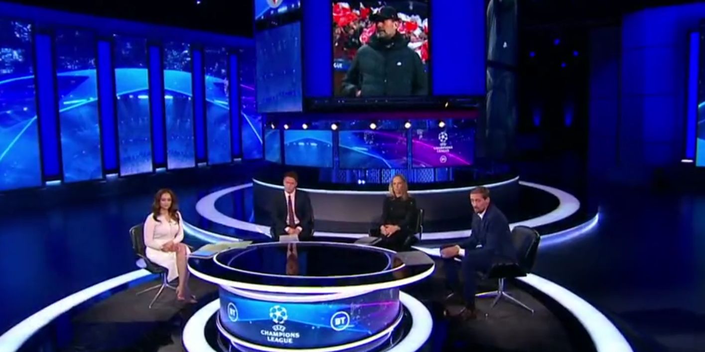 (Video) “If I had to call it” – Peter Crouch makes Manchester City vs. Liverpool prediction ahead of PL show down