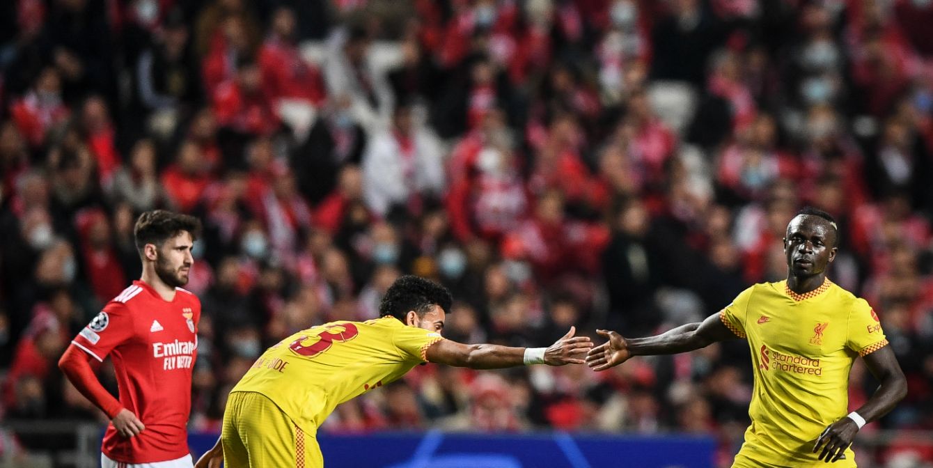 Sadio Mane makes World Cup joke with teammate following Liverpool’s 3-1 Champions League win over Benfica
