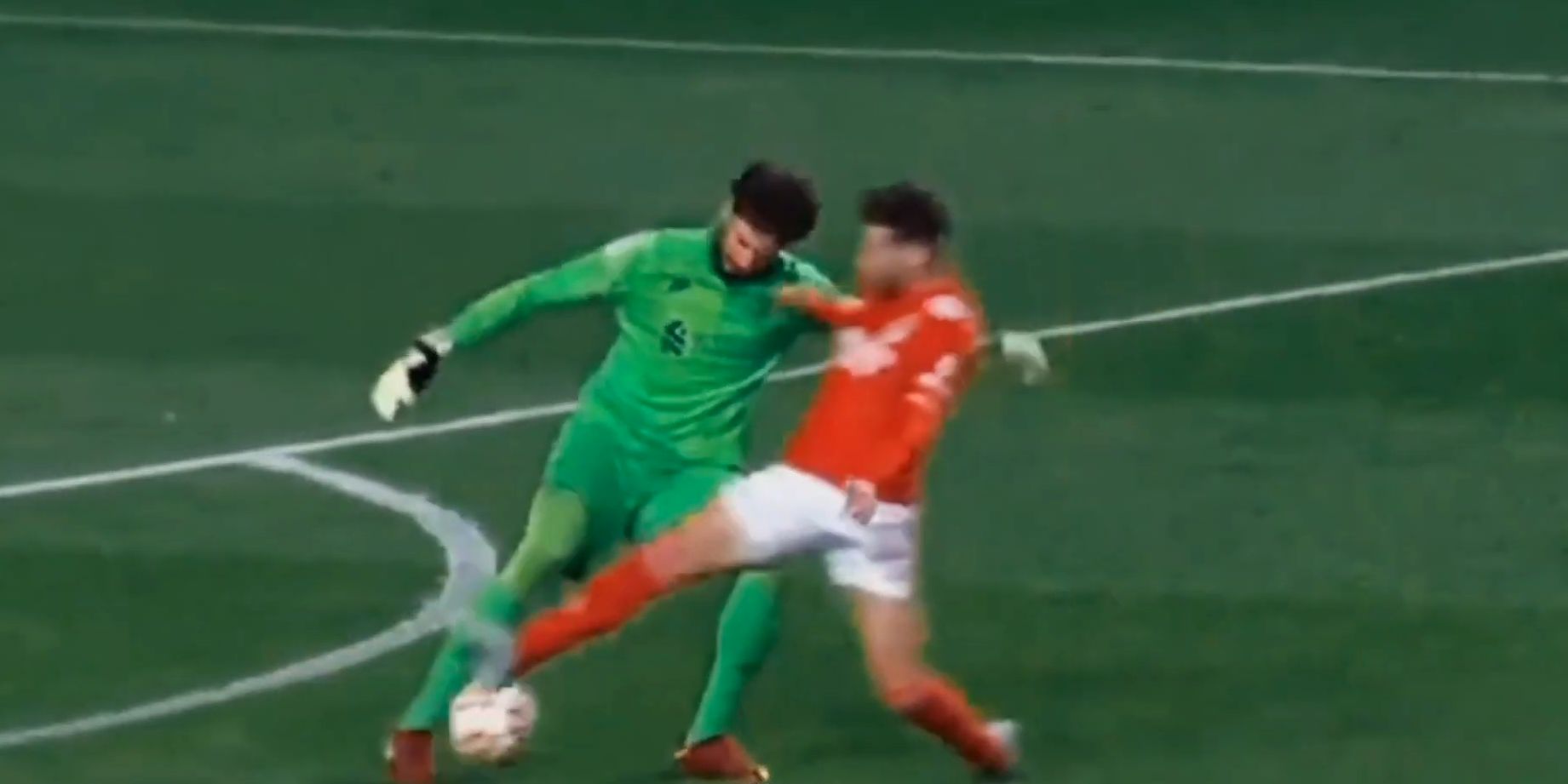 (Video) Alisson Becker has Liverpool fans sweating as his Benfica turn is nearly intercepted by Rafa Silva