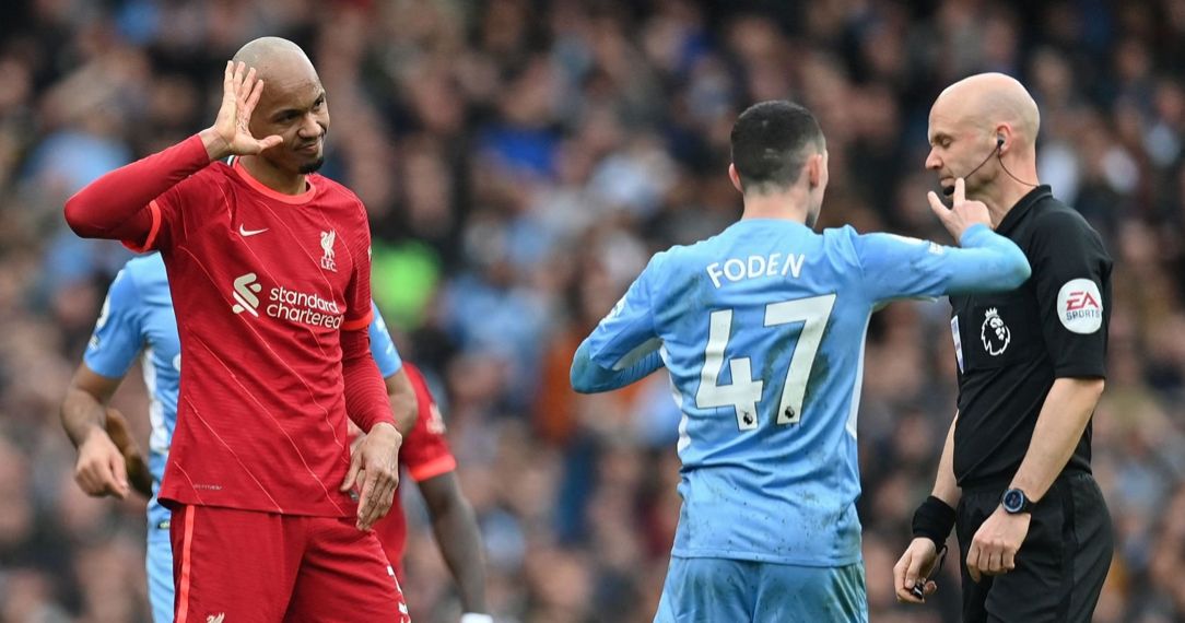 Ex-Manchester City midfielder criticises Fabinho’s involvement in the build-up to Kevin De Bruyne’s deflected opening goal yesterday