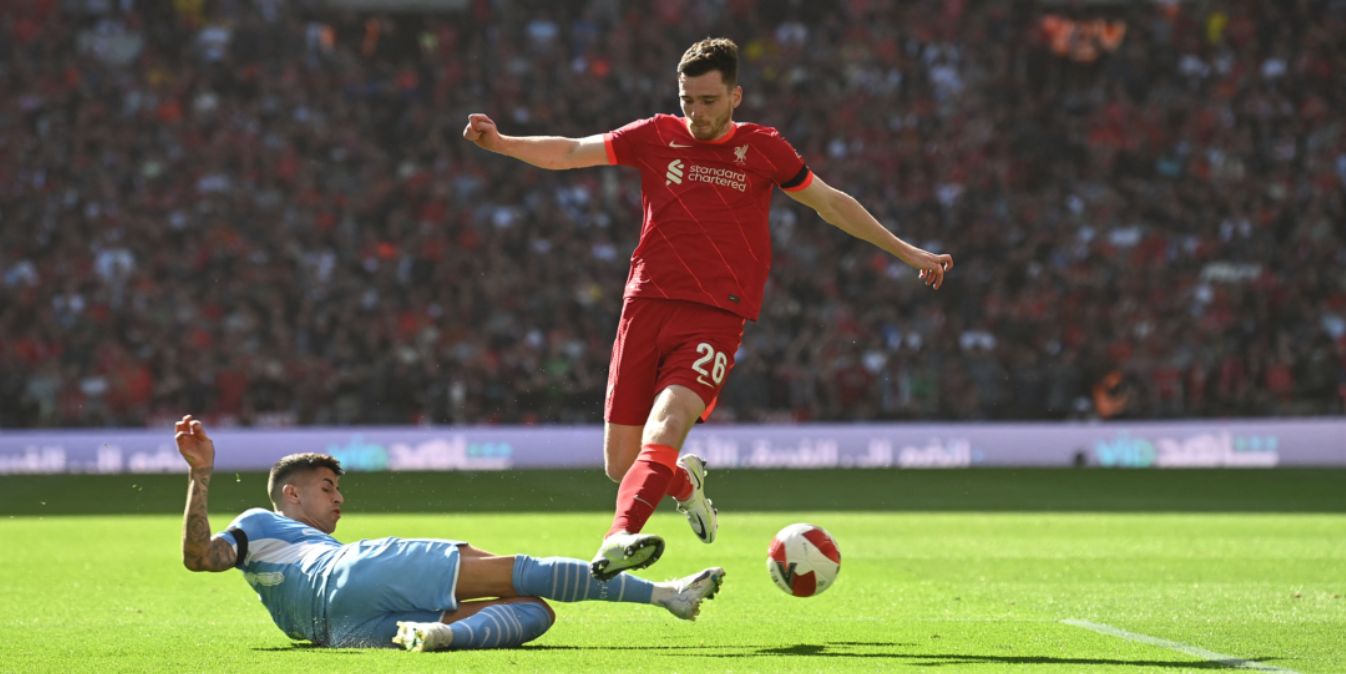 Andy Robertson writes classy Hillsborough post after helping Liverpool claim victory over Manchester City at Wembley