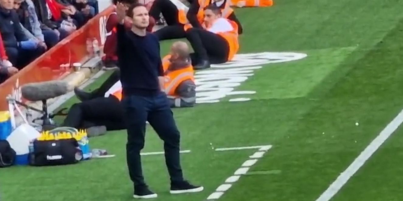 (Video) Liverpool fans mock Frank Lampard with “Frank’s a Tory” chant directed at the Everton manager