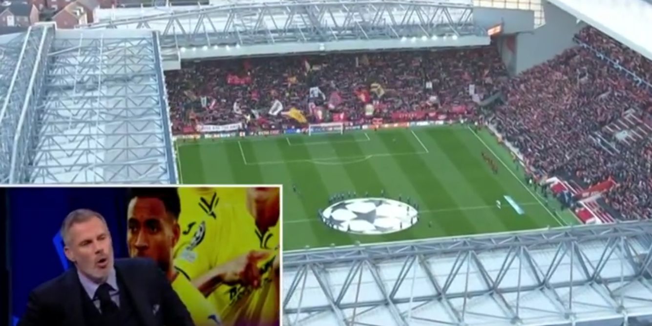 (Video) Jamie Carragher can’t help but sing along with ‘You’ll Never Walk Alone’ as it rings out across Anfield