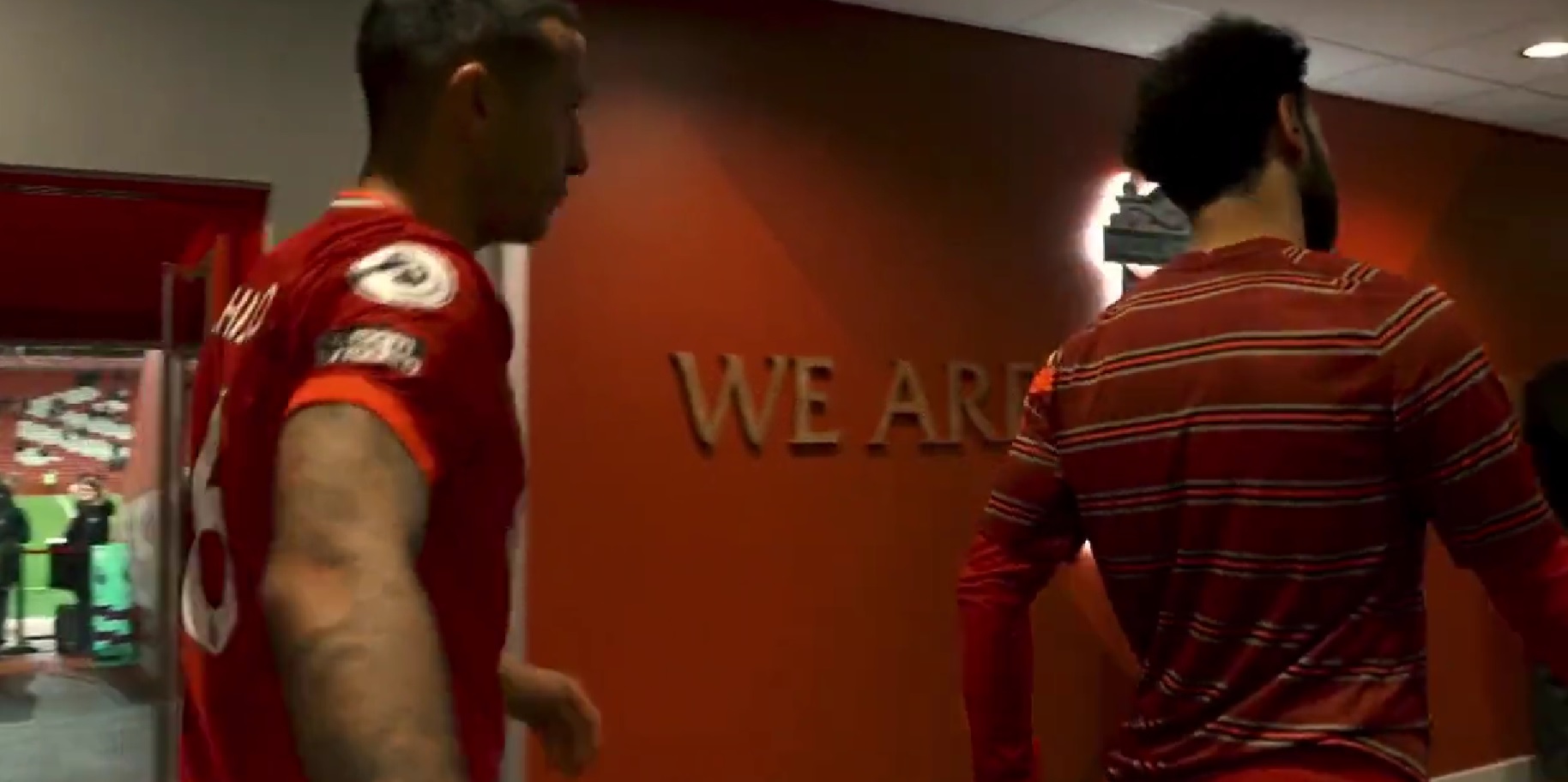 (Video) Liverpool fan spots adorable moment between Salah & Thiago after Man Utd thrashing