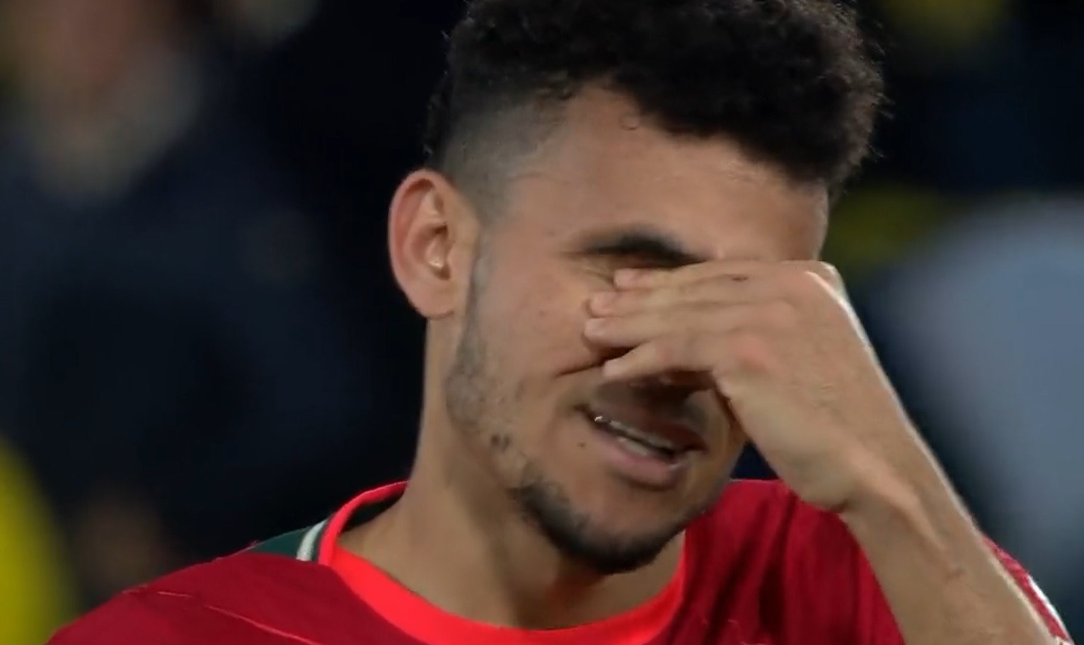 (Video) Luis Diaz’s emotional full-time reaction as Liverpool seal Champions League final place