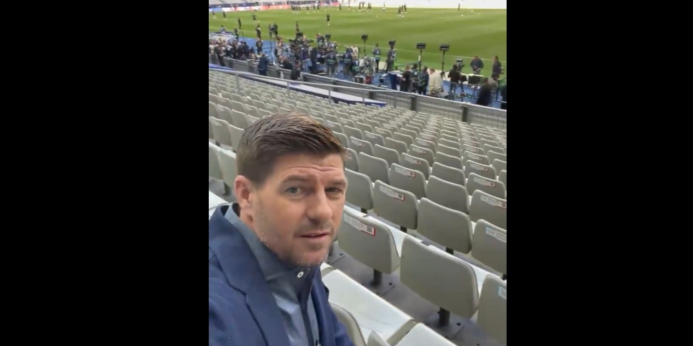 (Video) Steven Gerrard shares CL final score prediction ahead of Liverpool v Real Madrid