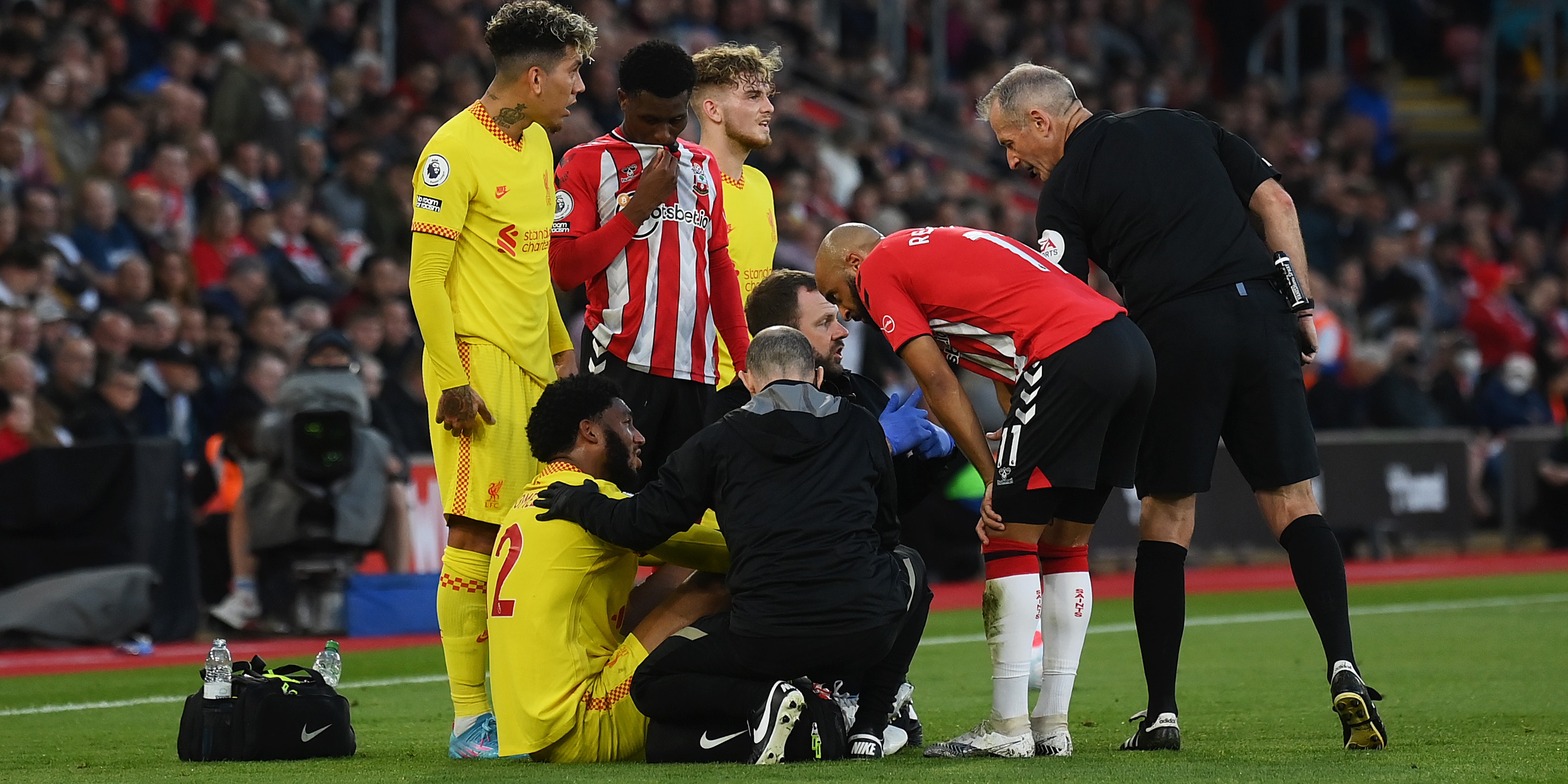 Joyce issues latest injury update on Joe Gomez after Liverpool defender spotted in agony after Southampton tackle