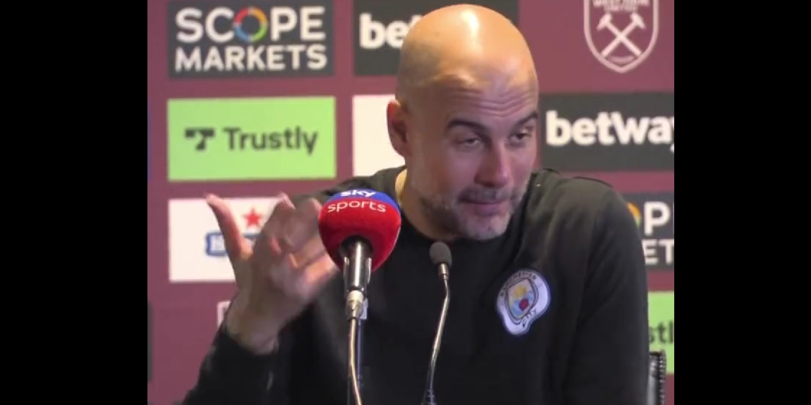 (Video) Guardiola issues desperate plea to Southampton ahead of Liverpool clash as title race could come down to final league game