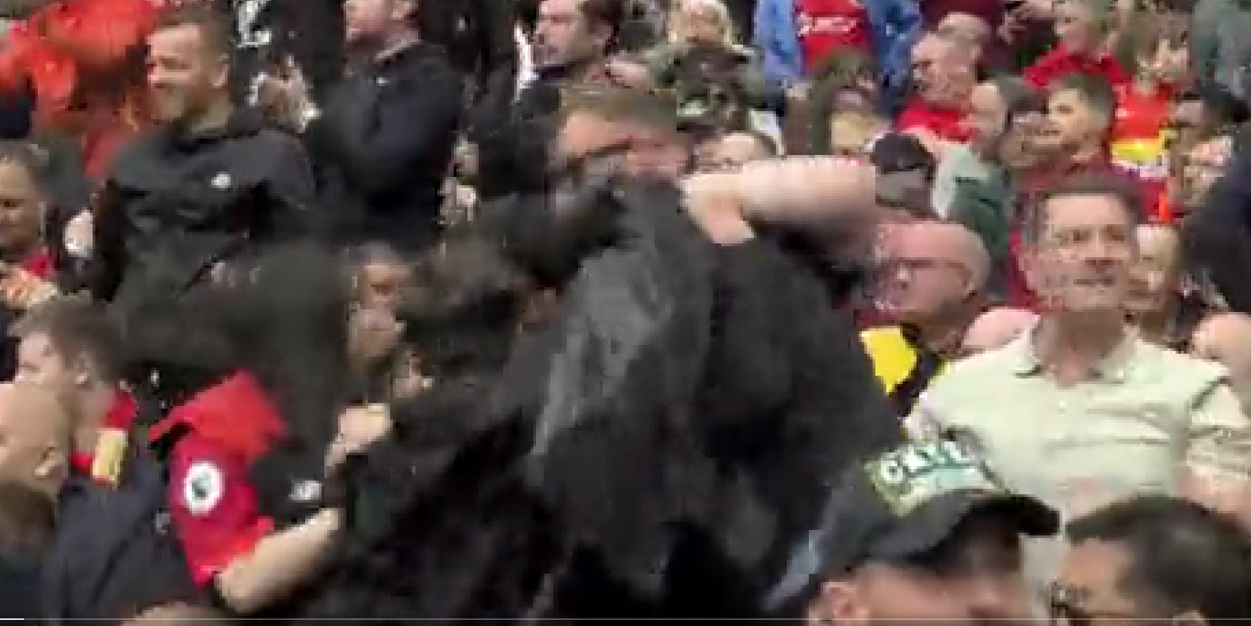 (Video) Watch how Liverpool fans reacted at Anfield to Aston Villa scoring against Manchester City