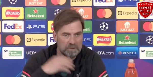 (Video) Jurgen Klopp insists Liverpool’s job is far from done heading into the second leg of their Champions League semi-final clash with Villarreal tomorrow