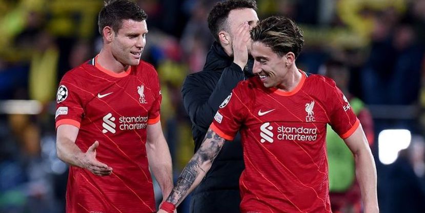 Kostas Tsimikas shares hilarious message to ‘old man’ James Milner after helping Liverpool reach the Champions League final