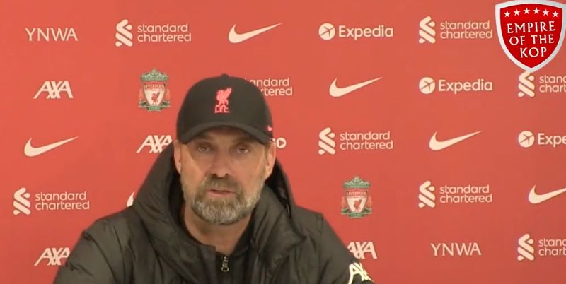 (Video) ‘I don’t like this kind of football’ – Jurgen Klopp not impressed by Tottenham’s tactics but insists he has respect for Antonio Conte’s side