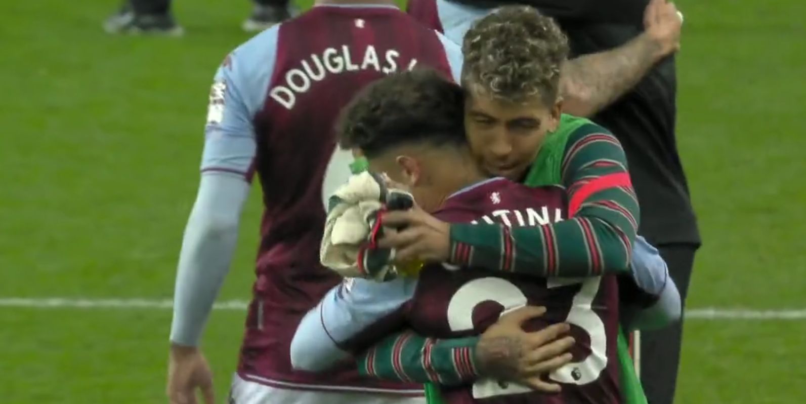 (Video) Bobby Firmino and Philippe Coutinho share a huge embrace after Liverpool defeat Aston Villa in the Premier League