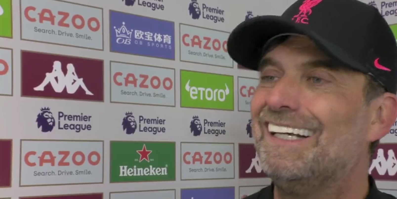 (Video) “You can’t see it with him” – Jurgen Klopp full of praise for 22-goal ‘machine’ after performance against Aston Villa
