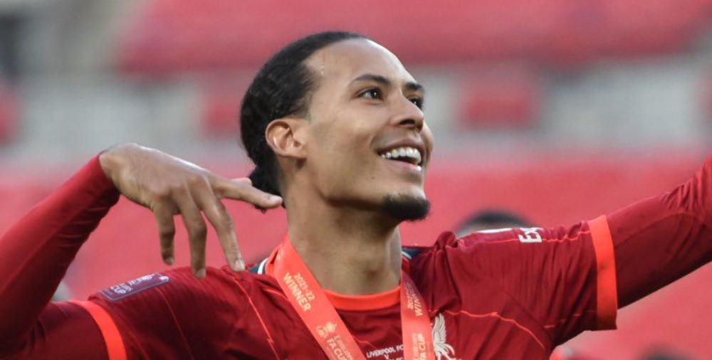 Virgil van Dijk takes to Twitter to celebrate Liverpool’s FA Cup final success