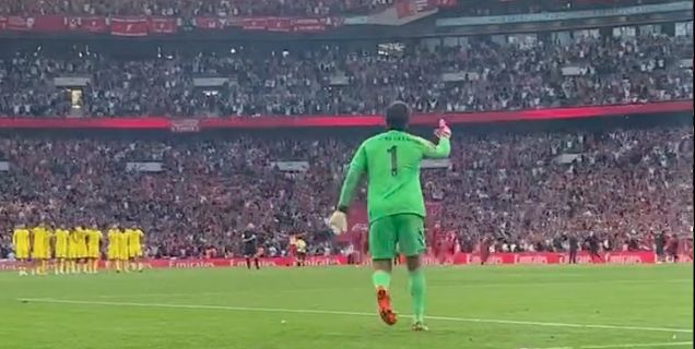 (Video) Watch Alisson Becker’s celebrations after Kostas Tsimikas’ FA Cup winning penalty