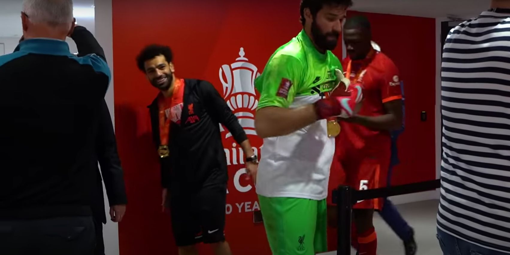 (Video) “Are you alright for the final?” – Mo Salah provides update on whether he will be fit for the Champions League final