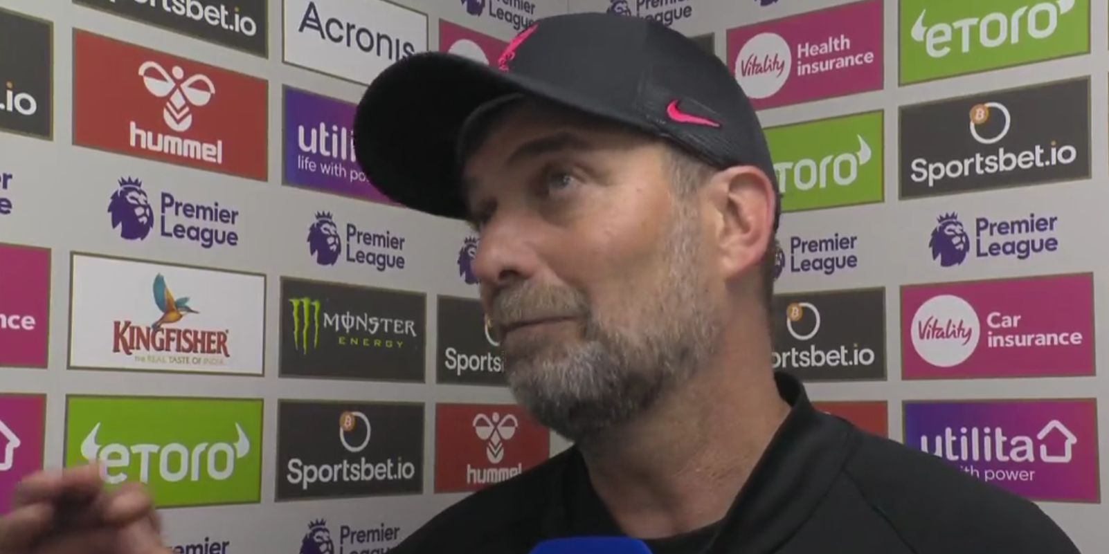 (Video) “Martin Atkinson had the same situation for us already” – Klopp on the missed foul on Diogo Jota for opening goal