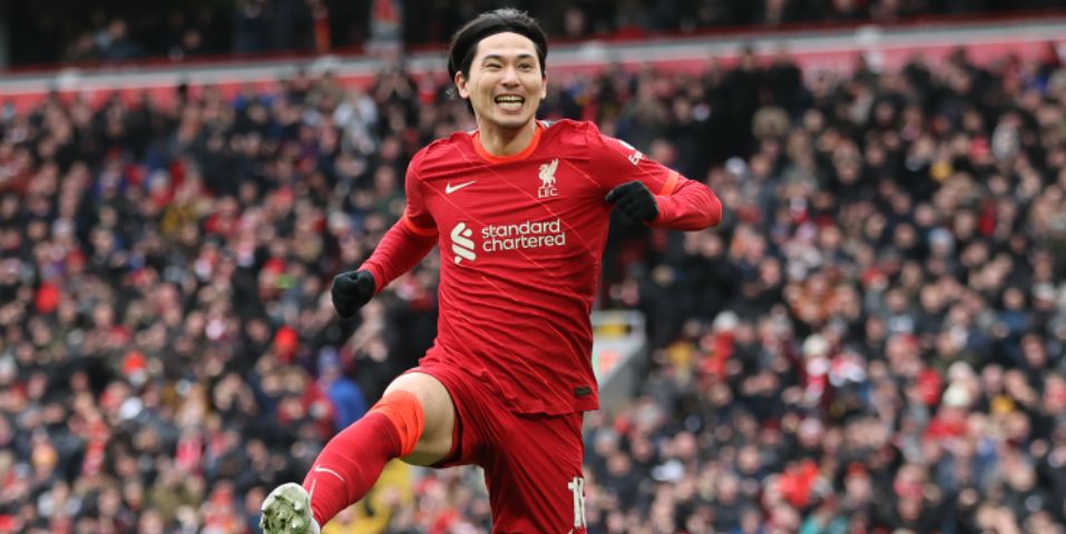 Takumi Minamino’s brilliant four-word response to the video of his 10 goals for Liverpool this season being shared online